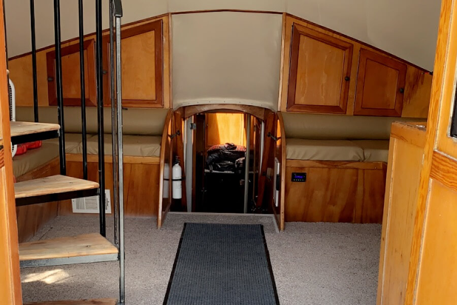 Inside of cabin on Reely Catchy Charter Boat